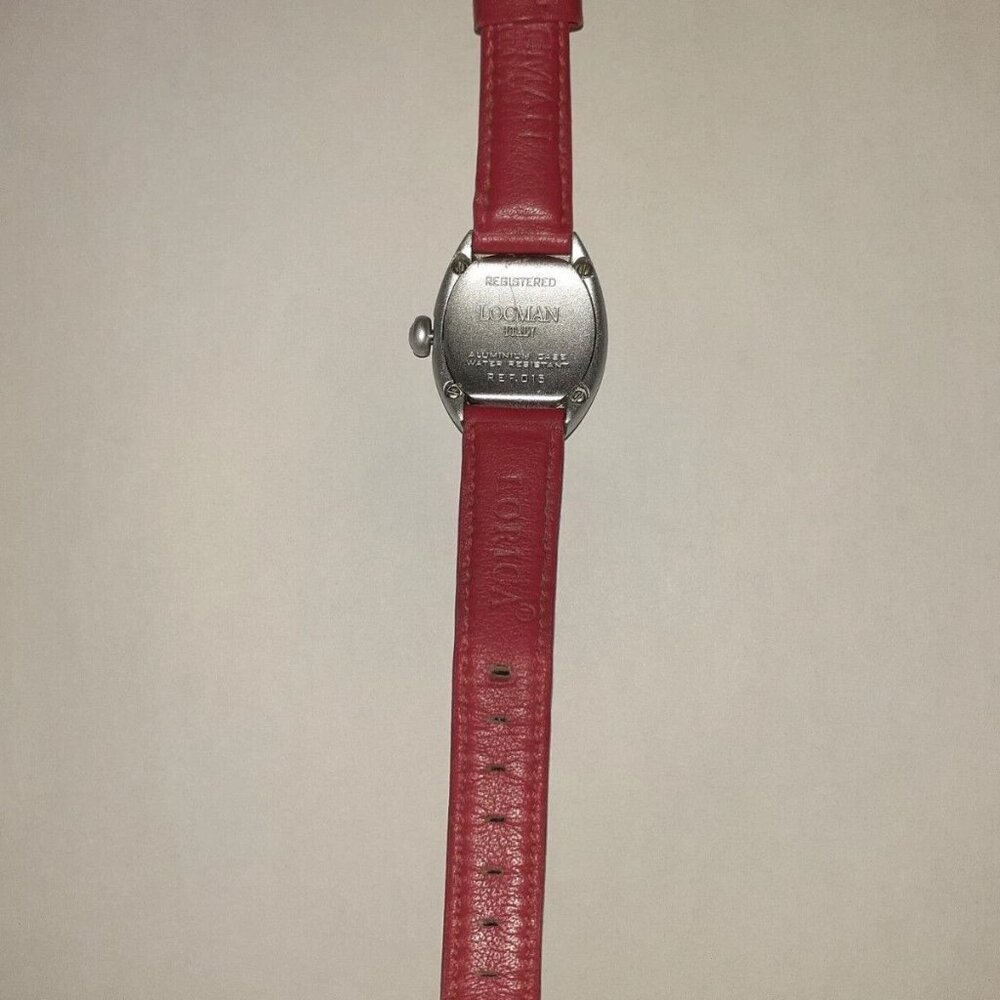 LOCMAN NUOVO-Aluminum Case Quartz Watch-Red Dial/Strap-R.E.F.015-Excellent - Picture 6 of 7